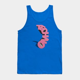 Techno Statue Pink Tank Top